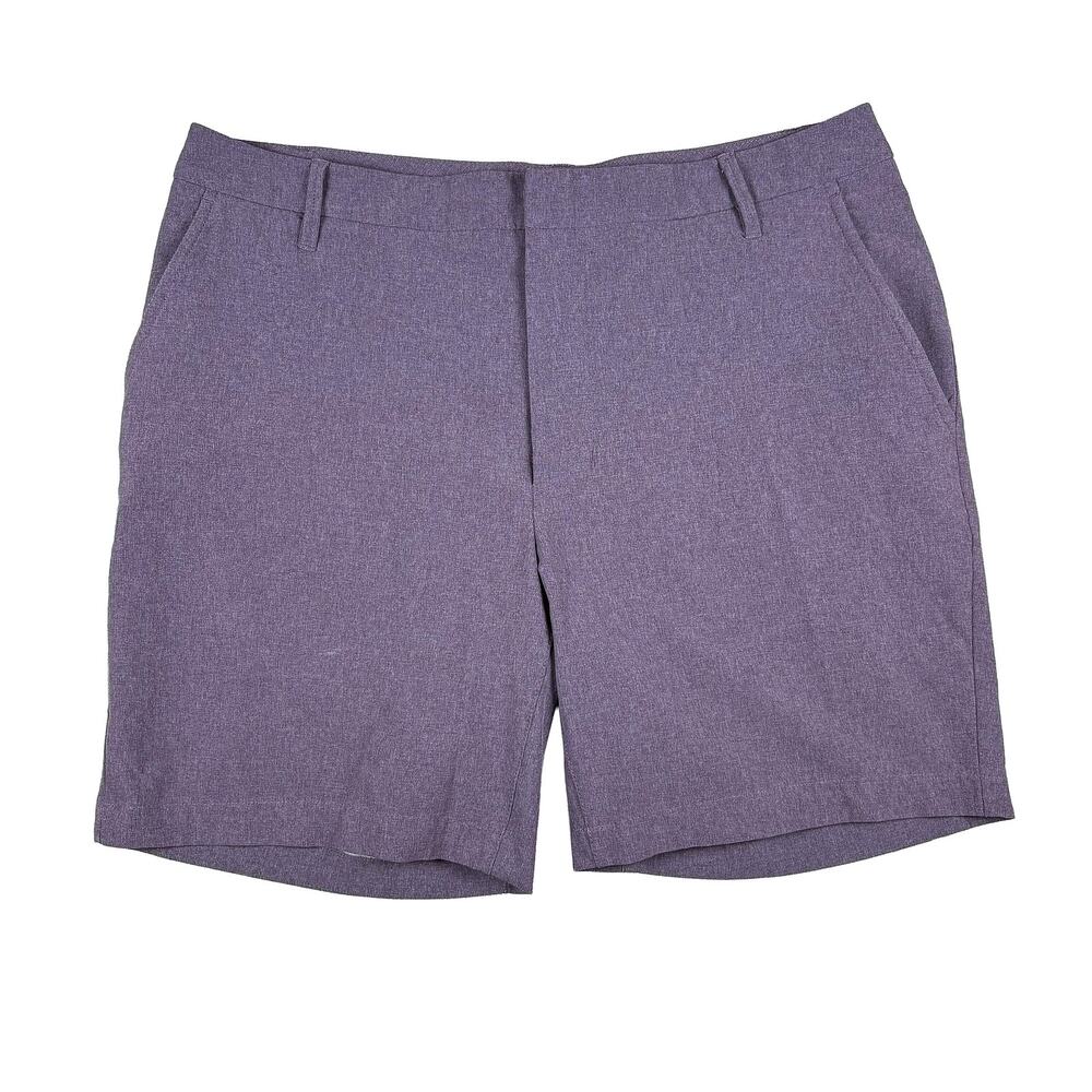 All in Motion Golf Shorts Men 36 Purple Heathered 8” Stretch Performance